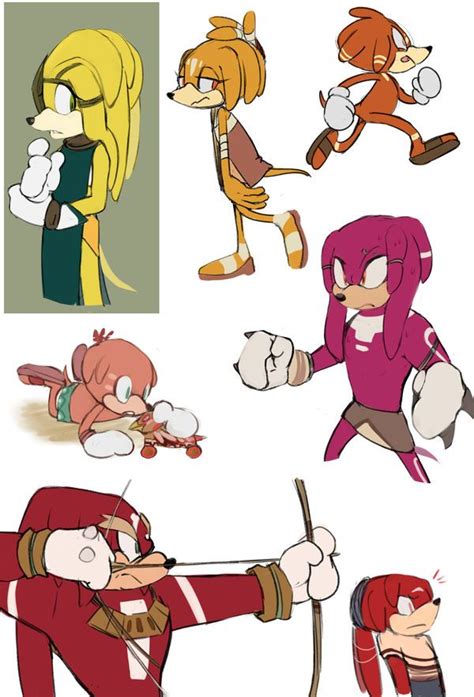 Ancient Echidnas By Un Genesis Sonic Fan Characters Sonic Art Sonic