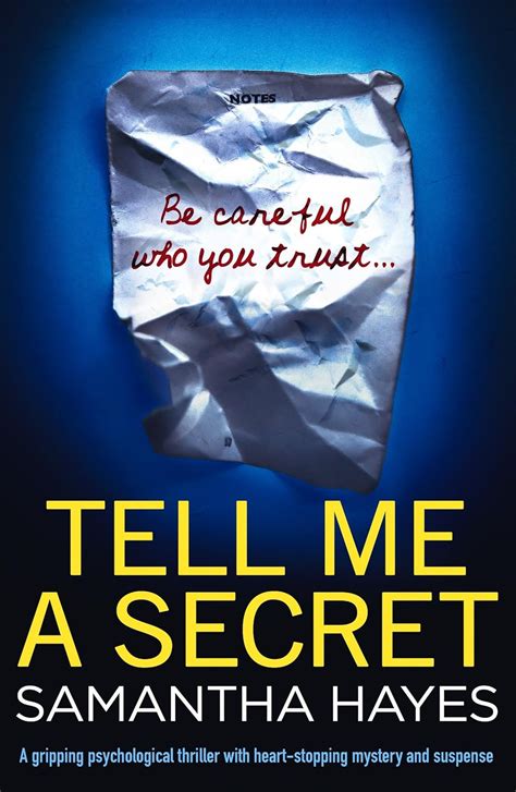 Tell Me A Secret A Gripping Psychological Thriller With