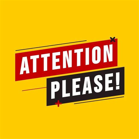 Attention Please Banner Online Logo Design Logo Design Video Logo
