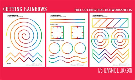 Next, cut the free printable cutting activities for preschoolers into. HoneyBops: Cutting Rainbows! Free Cutting Practice Worksheets