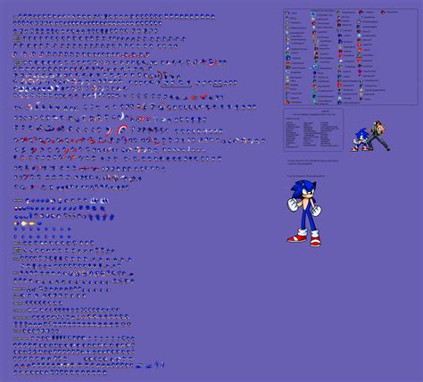 Sonic Battle Sprite Sheet