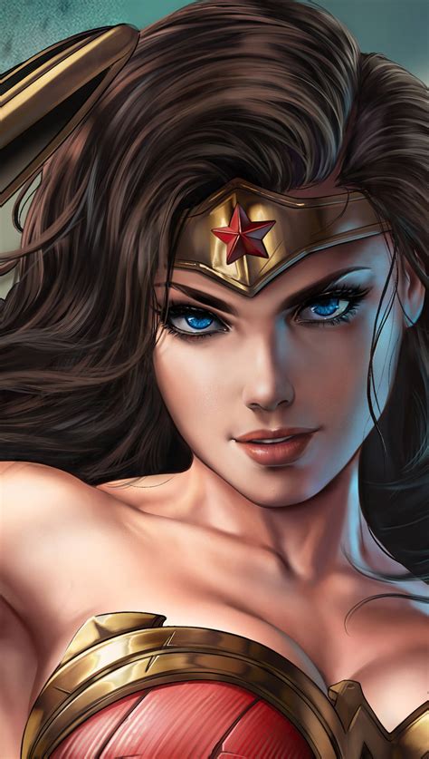 Download Cute Wonder Woman Digital Art Wallpaper