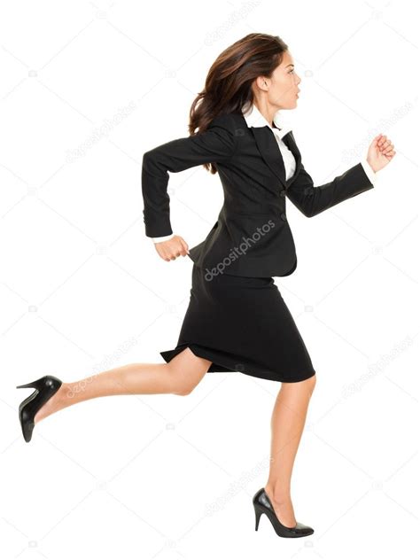 Business Woman Running Stock Photo By ©maridav 22920900