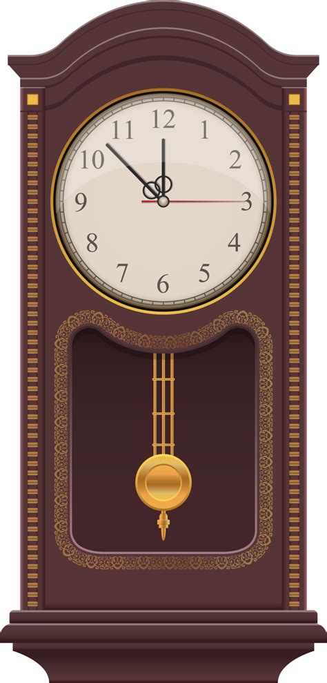 Vintage Wall Clock Clipart Design Illustration 9342641 Png