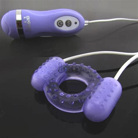 Speed Remote Control Clit Dual Vibrating Cock Ring Electrical Stimulation Cockrings Penis