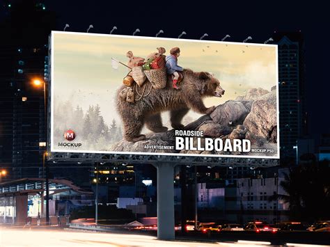 Free Roadside Outdoor Advertisement Billboard Mockup Psd 2019 Mockup