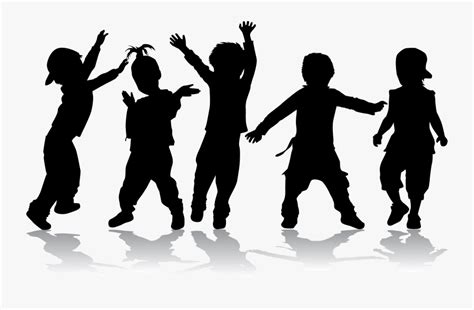 Dance Child Royalty Free Silhouette Kids Dancing Vector Free