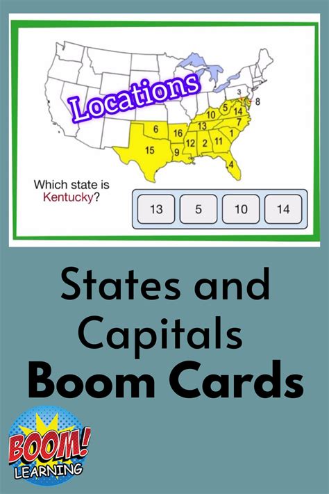 Students Practice States And Capitals As Well As Locations In This Set