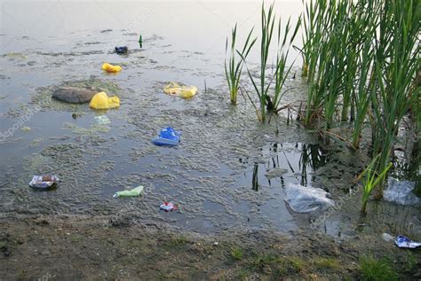 They have urged strong action against the hotel management. Polluted lake — Stock Photo © NinaMalyna #6684810