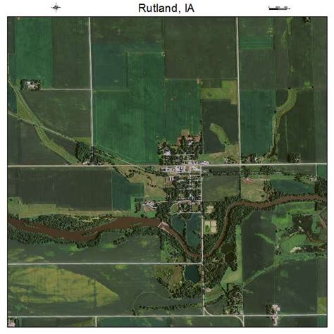 Aerial Photography Map Of Rutland Ia Iowa
