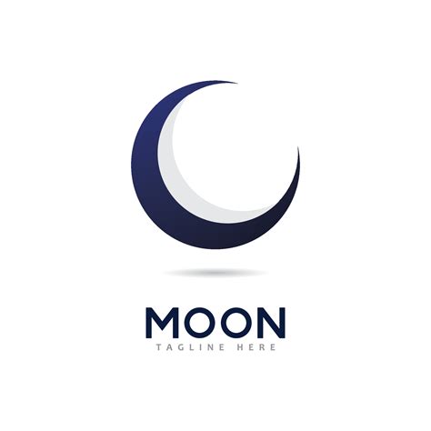 Moon Logo Vector Icon Design Template 7696822 Vector Art At Vecteezy