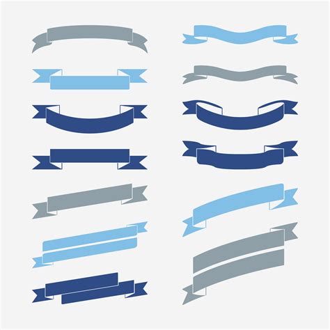 Set Of Blue Banner Vectors Download Free Vectors Clipart Graphics