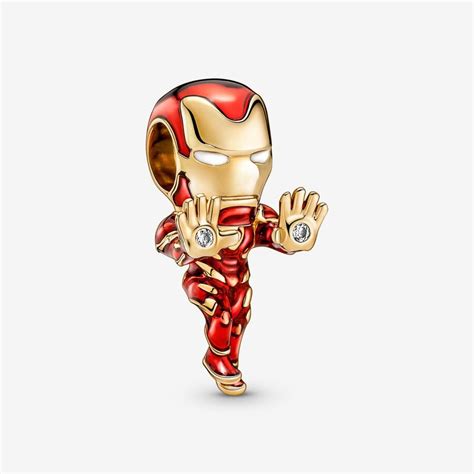 Marvel The Avengers Iron Man Charm Gold Plated Pandora Us