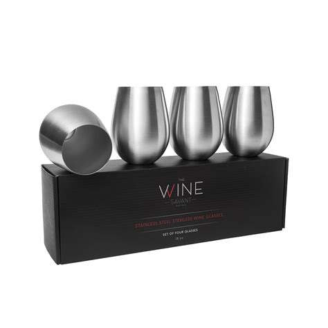 Metal Wine Glasses The Wine Savant Touch Of Modern