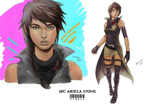 An Image Of A Female Character From The Video Game Final Fantasy Spc Aria Stone