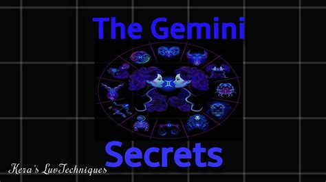 The Secrets Of Gemini Youtube