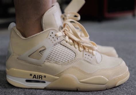 Your Best Look Yet At The Off White X Air Jordan 4 Sp Wmns Sail