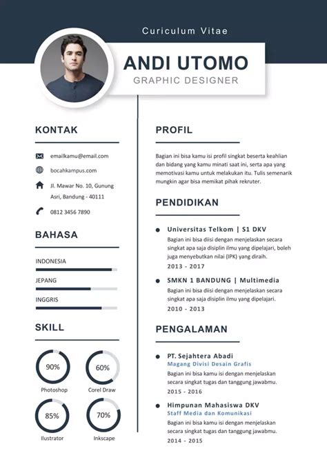 Detail Contoh Cv Mahasiswa Magang Koleksi Nomer