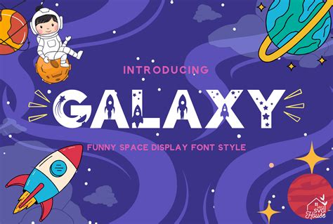 Galaxy Font By Veczsvghouse · Creative Fabrica