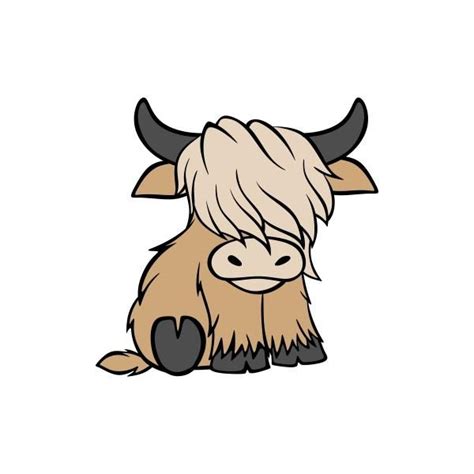 Highland Cow Svg Cuttable Design Highland Cow Tattoo Cow Drawing