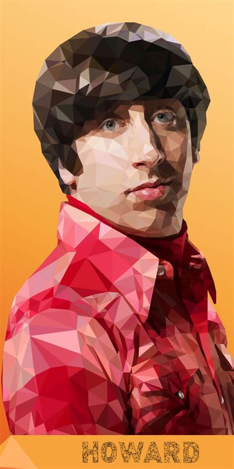 Fantastic Low Poly Illustrations Of The Big Bang Theory Cast