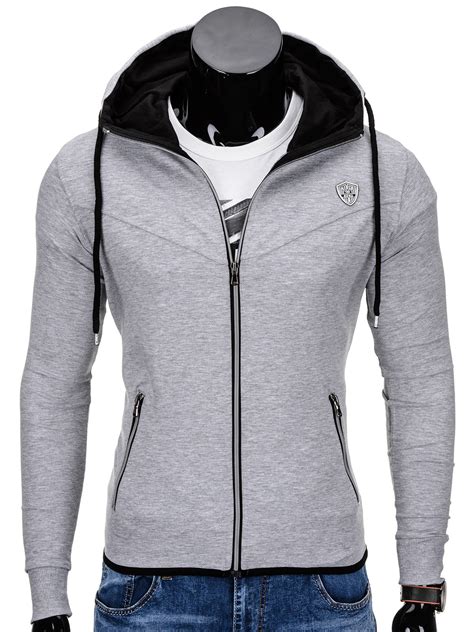 Mens Sweatshirt B652 Grey Modone Wholesale Clothing For Men