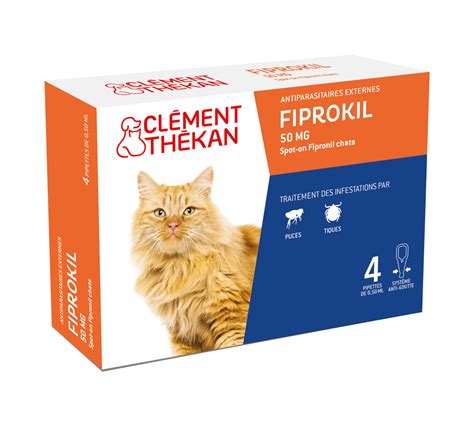 fiprokil 50mg spot on chats clément thékan