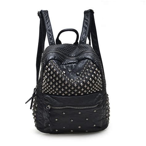 Vegan Leather Studded Backpack Timber And Torch