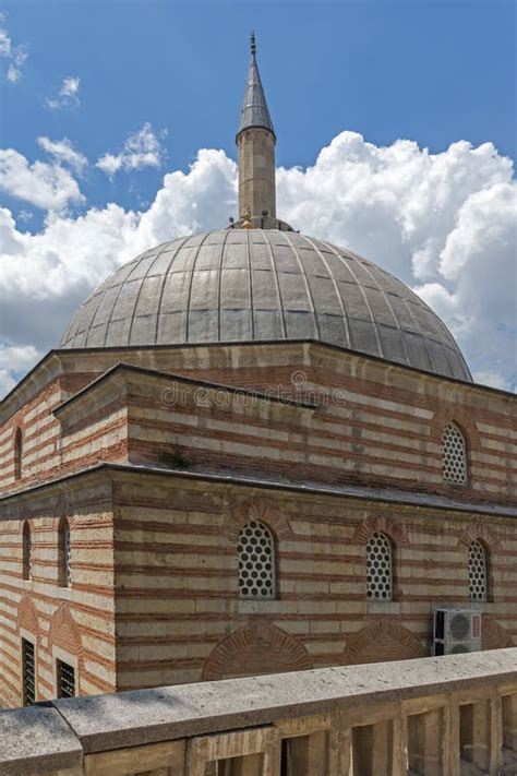 Defterdar Mustafa Pasha Mosque I Staden Edirne Turkiet Redaktionell