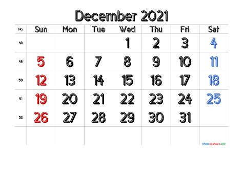 Free Printable December 2023 Calendar With Week Numbers Artofit