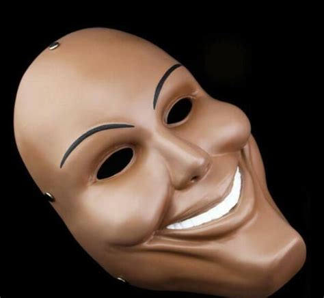 Resin Smile Face The Purge Mask Anarchy Movie Prop Halloween Masquerade
