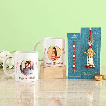 Buy Send Bhaiya Bhabhi Rakhi N Personalised Mugs Online Fnp