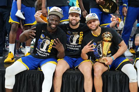 Steph Curry And The Warriors Celebrate Their Title Clinching Win Vs