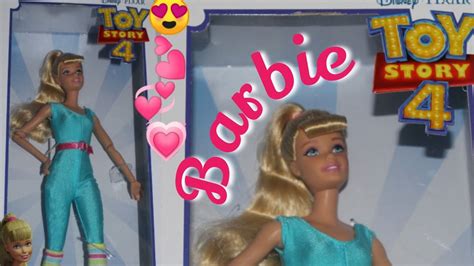 barbie disney pixar toy story 4 doll unboxing youtube