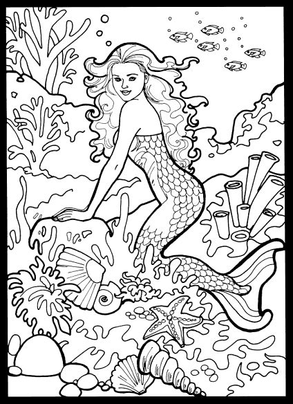 Select from 35653 printable crafts of cartoons, nature, animals, bible stained glass images make the perfect coloring pages. Mermaids Stained Glass Coloring Book, Dover Publications ...