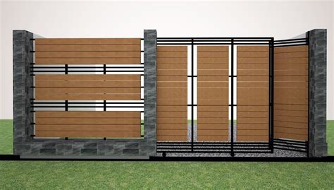Terbaru desain pagar rumah minimalis batu alam warna kombinasi mewah modern. Gambar Desain Pagar Rumah Minimalis Modern Terbaru ...