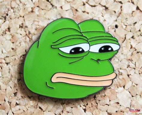 Pepe The Frog Sad Face Enamel Pin Badge Cool Spot Gaming