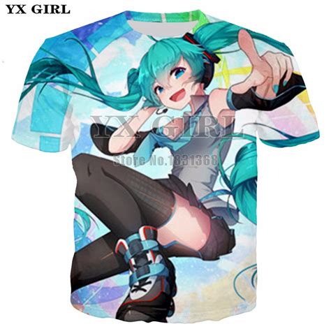Plstar Cosmos Vocaloid Hatsune Miku Womensmens T Shirt Funny Short Sleeve Funny 3d Print T