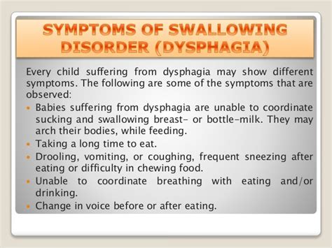 Swallowing Disorder Dysphagia In Children Causes Symptoms Diagno