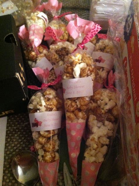 Popcorn Holders For Baby Shower Girl Popcorn Favor Bags Girl Baby