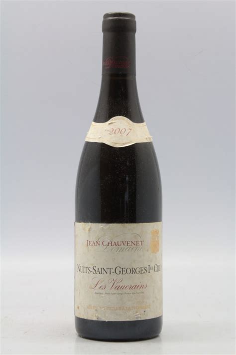 Jean Chauvenet Nuits Saint Georges 1er Cru Les Vaucrains 2007 10 Discount Vins And Millesimes