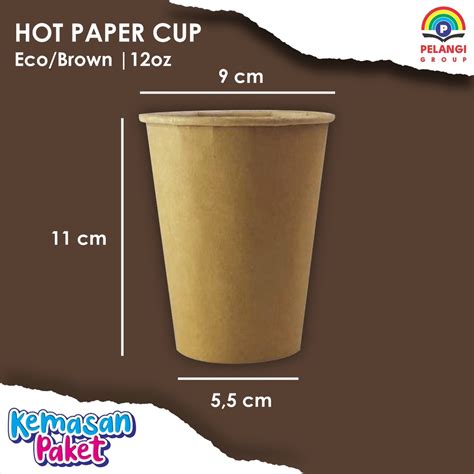 Jual Hot Paper Cup Oz Coklat Gelas Kertas Tahan Panas Hot Paper