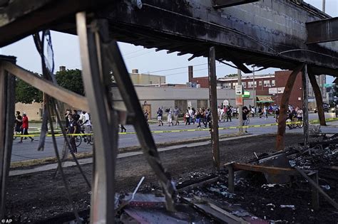 Photos Show Devastation In Riot Torn Kenosha As Trump Prepares To Visit