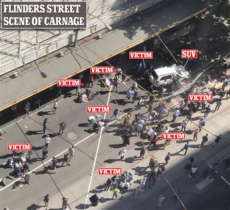 Aerial Photo Shows Horrific Aftermath Of Flinders Street Daily Mail Online