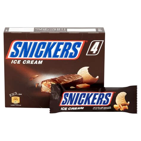 Snickers Chocolate Peanut Ice Cream Bar 4 X 53ml Best One