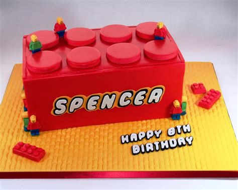 Lego Brick Birthday Cake