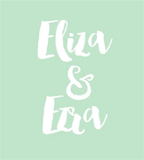 Eliza And Ezra Twin Baby Names Twin Girl Names Cute Baby