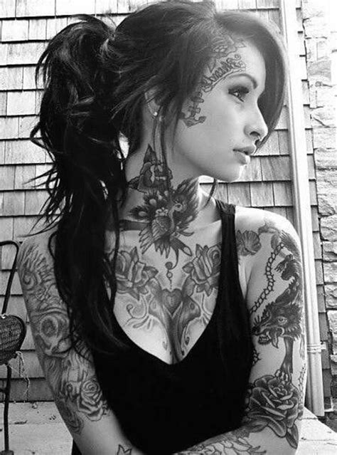 18 Tattooed Women Hot Tattoos Girl Tattoos Tattoos For Women Face Tattoos Tattooed Women