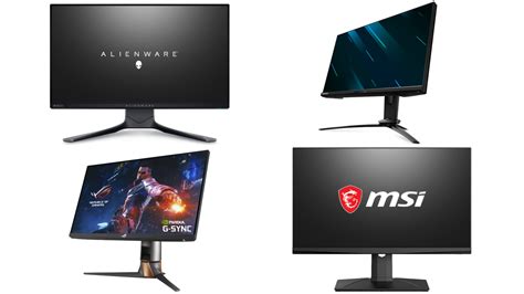 A Photo Of Four 360hz Gaming Monitors Coming From Asus Acer Alienware