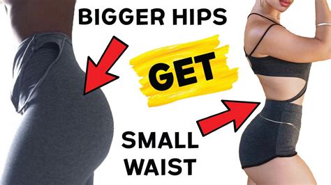 ️ how to get a smaller waist and bigger hips 🍑 4 workouts for tiny waist and wider hips youtube